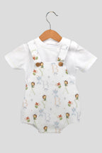 Schattige Baby Romper met Bedrukt T-Shirt Blauw Amorim Gerações, LDA