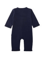 Ribgebreide jumpsuit in marineblauw Liliput