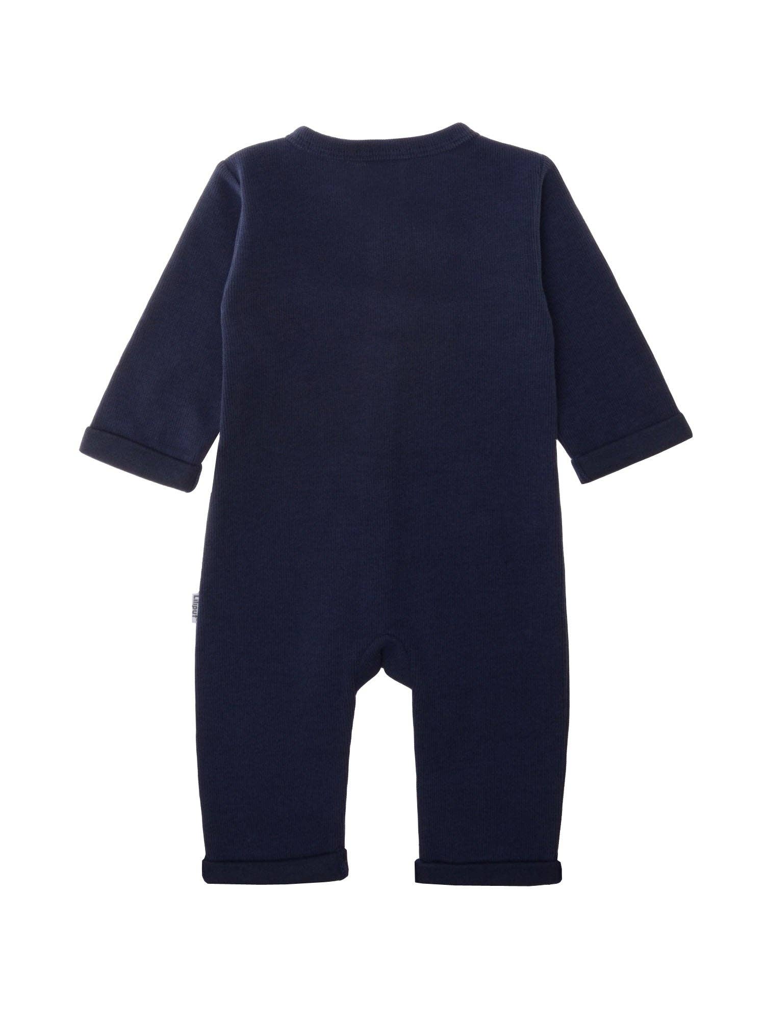 Ribgebreide jumpsuit in marineblauw Liliput