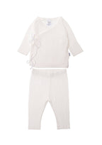 2-Delige Babyset Wit - Overslagvestje & Legging Maat 56 Liliput