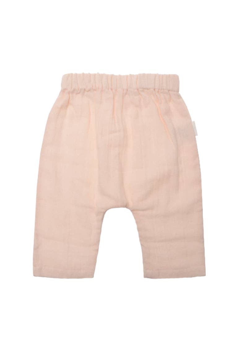 2-delige mousseline set in zachtroze: 62 Liliput