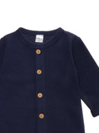 Ribgebreide jumpsuit in marineblauw Liliput