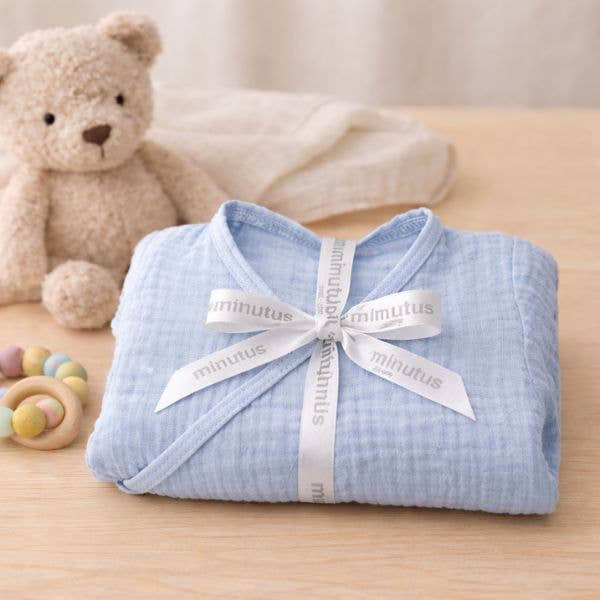 Tweedelige set Nube Muselina Premium 100% katoen: Azul / 3-6 meses Minutus