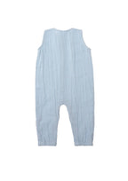 Lichtblauwe muslin jumpsuit: 98/104 Liliput