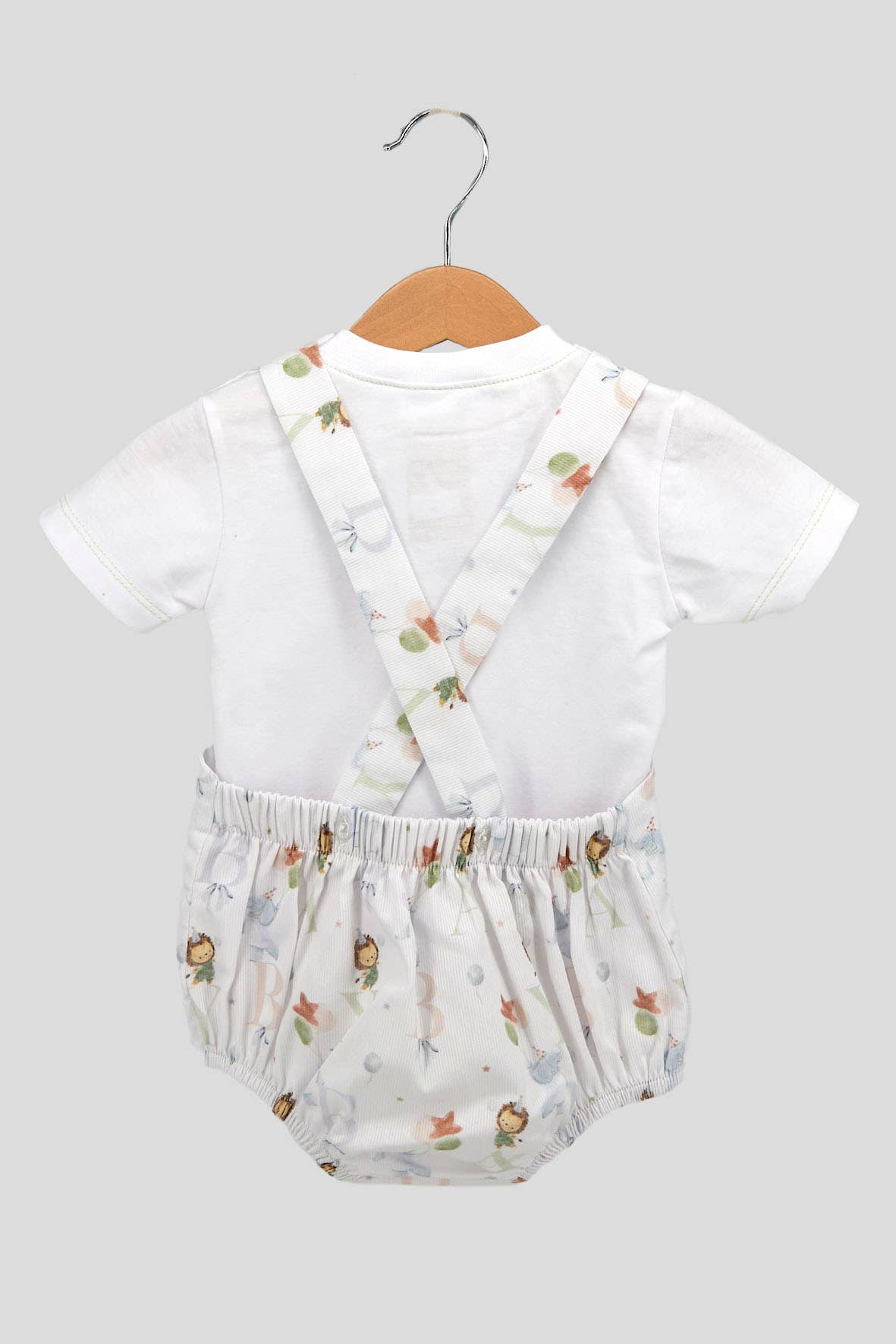 Schattige Baby Romper met Bedrukt T-Shirt Blauw Amorim Gerações, LDA