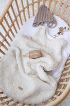 Teddy Babyslaapzak 1.5 TOG – Handgemaakt | Taupe &amp; Crème