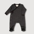 "Baby Voetenzak Wol-Bamboe Ribbreisel - Tijdloos Streeppatroon 0-3 Maanden" Finch & Fable