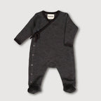 "Baby Voetenzak Wol-Bamboe Ribbreisel - Tijdloos Streeppatroon 0-3 Maanden" Finch & Fable