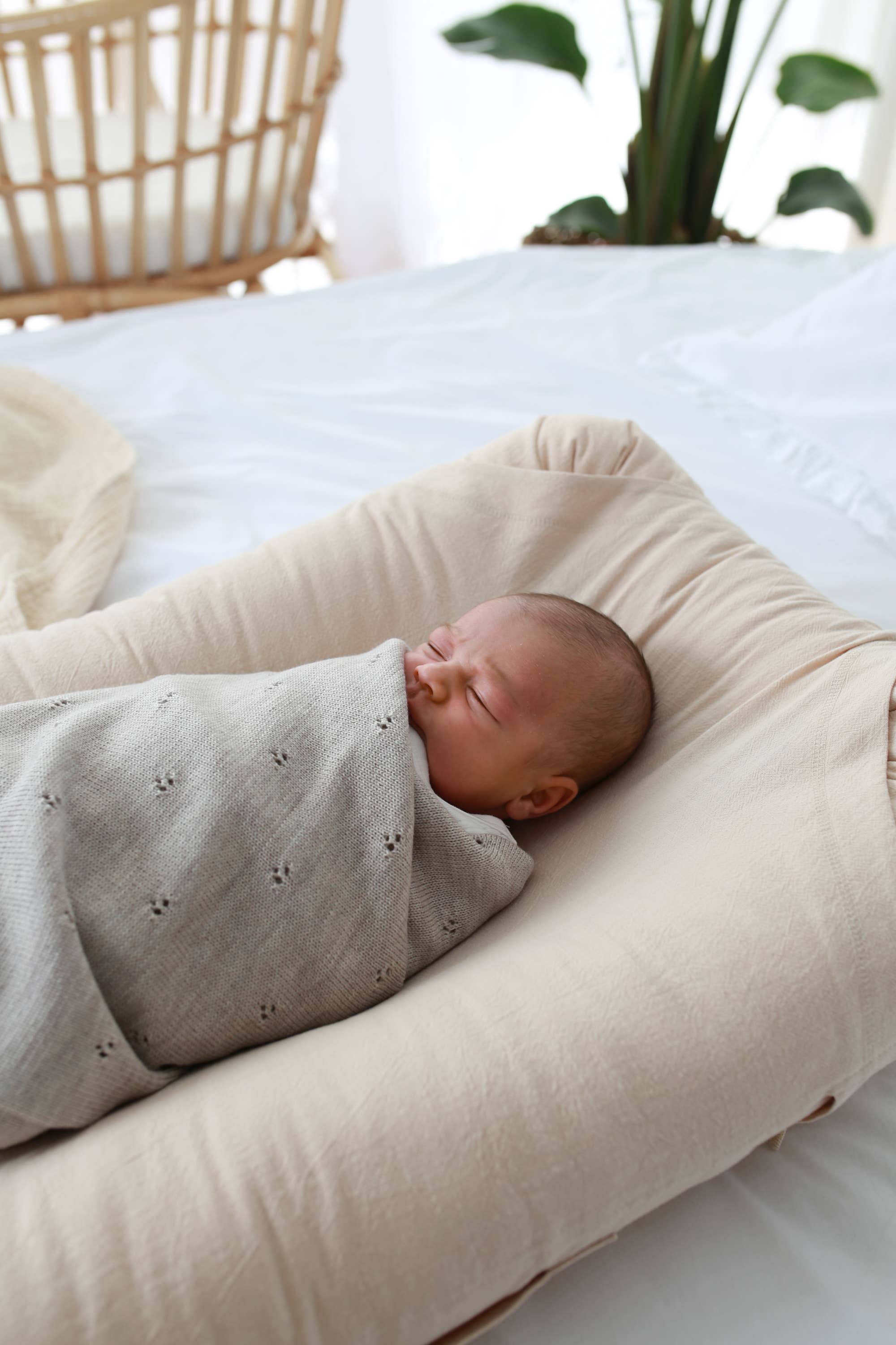 Babyly merinowollen babydeken - 75x100 cm - 4 kleuren: Stoffig roze