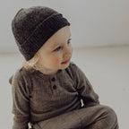 Gebreide vissersmuts van wol - Storm: 0-12 maanden