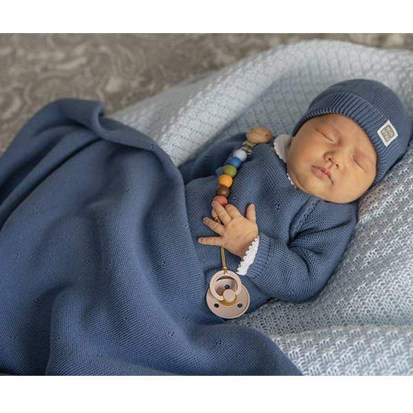 Kyr Baby Set met Blauwe Muts (3 Stuks) 100% Katoen: Azulon / 100% katoen / 0-1 maanden Minutus