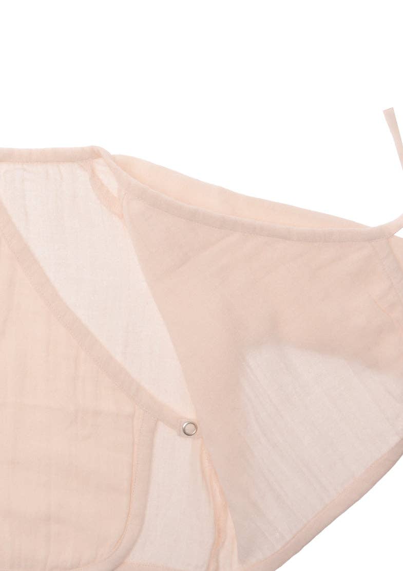 2-delige mousseline set in zachtroze: 62 Liliput