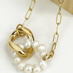 Armband Elise – Elegant Armbandje met Parel- en Gouden Details By Maysa