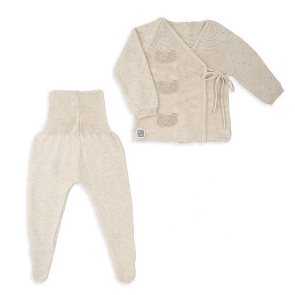 Tweedelige babyset van 100% katoen - Maat 0-1 maanden