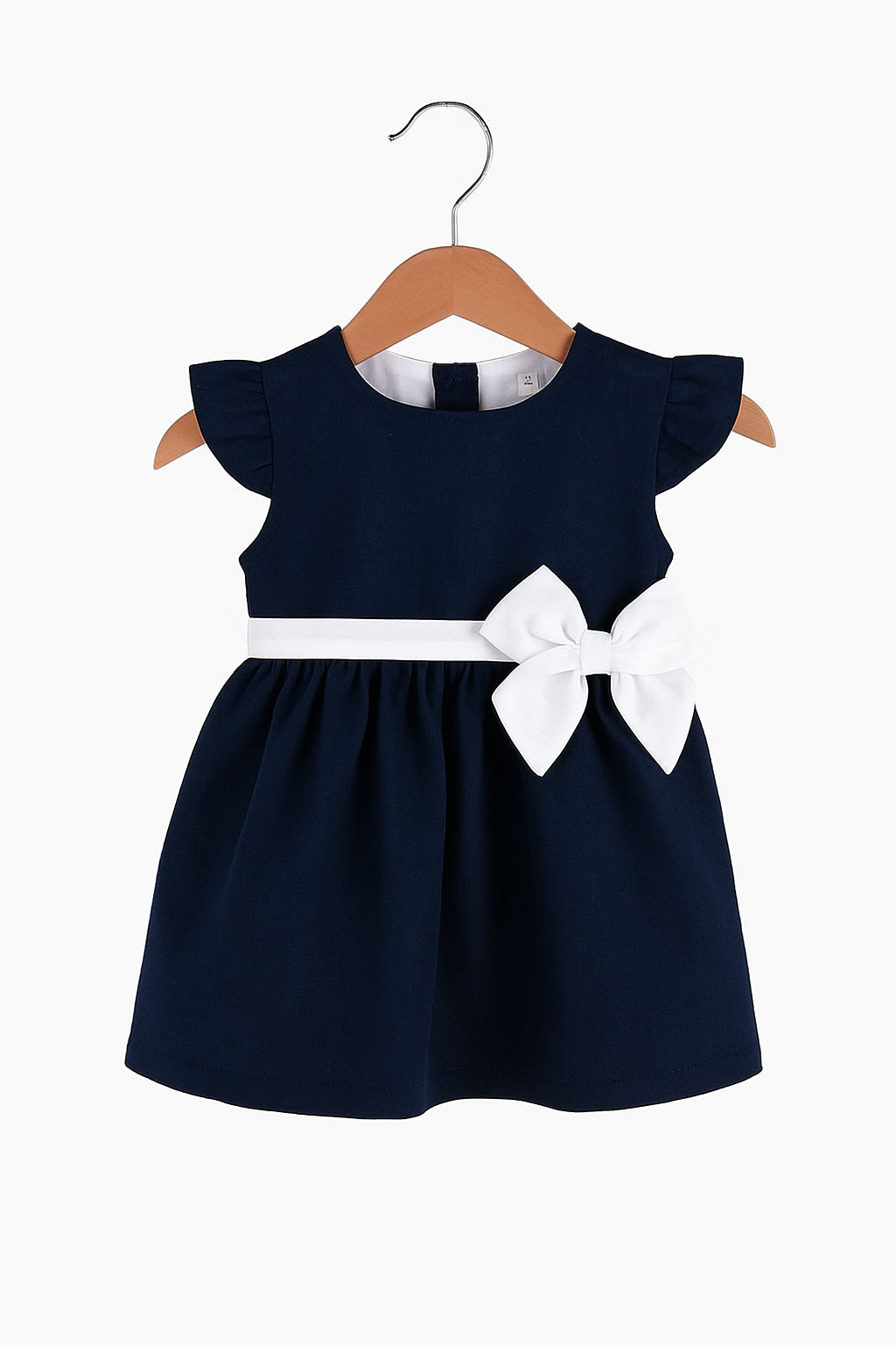 Mouwloze Linnen Jurk met Strik - Tijdloze Elegantie voor je Kleintje Amorim Gerações, LDA