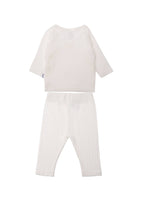 2-Delige Babyset Wit - Overslagvestje & Legging Maat 56 Liliput
